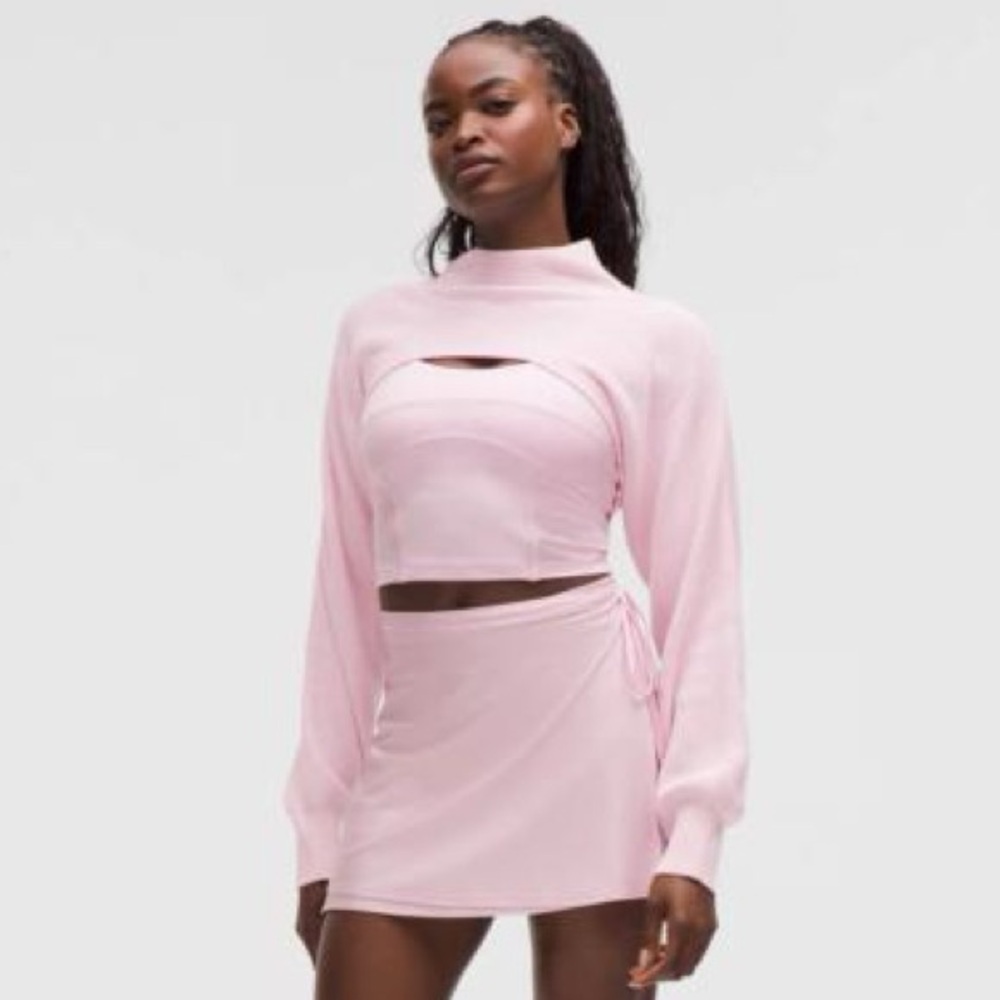 lulu satin ballet wrap skirt